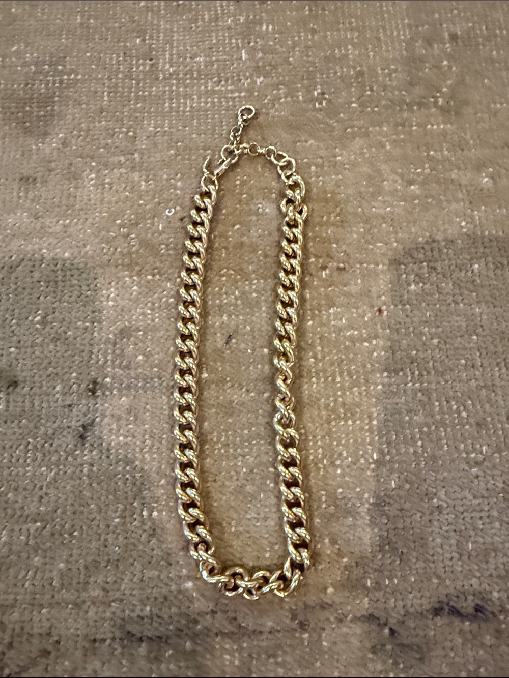 Classic Chunky Gold Curb Chain Necklace